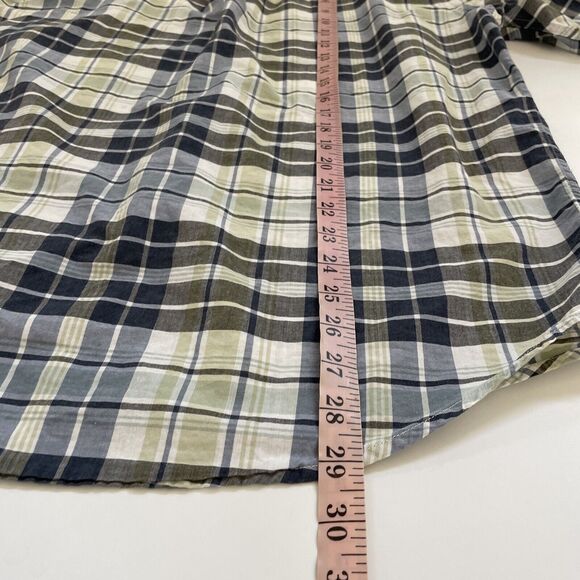 VINTAGE Pendleton Shirt Plaid Mens Size‎ Large Short Sleeve Preppy Business - Picture 7 of 10